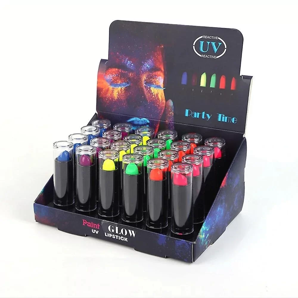 Karanlıkta Parlayan Neon Ruj Seti - Görsel 5