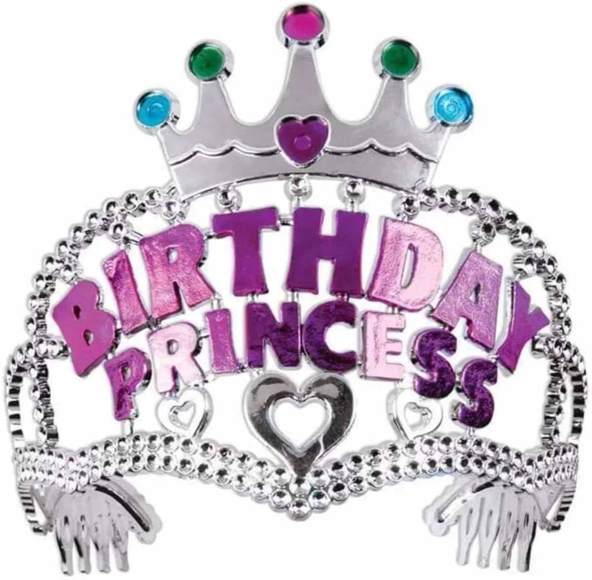 Birthday Princess Yazılı Çocuk Parti Tacı - Görsel 2