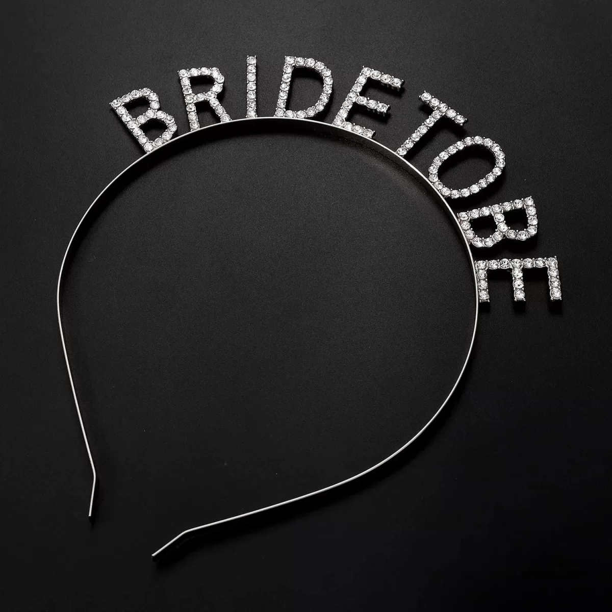 Gümüş Kaplama Kristal Taşlı Bride To Be Gelin Tacı - Görsel 2