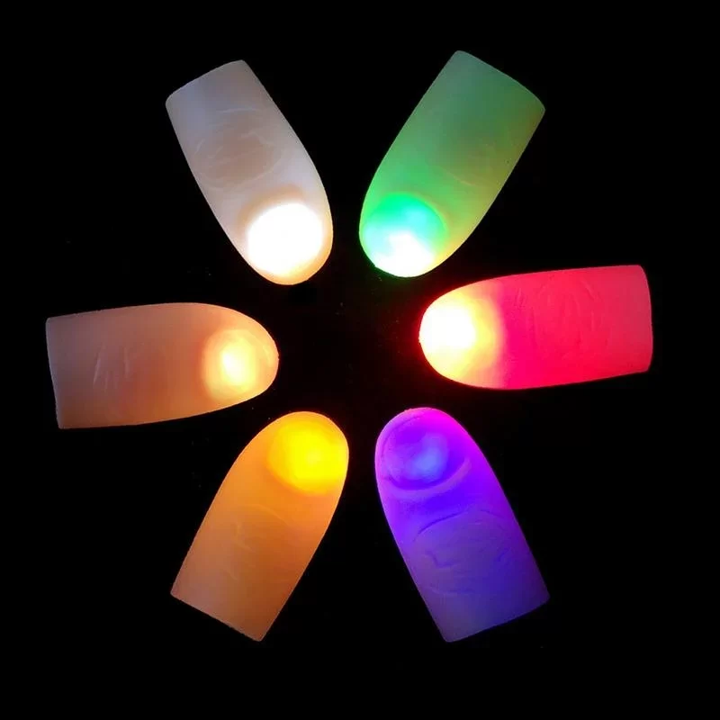Led Işıklı Renkli Sihirli Parmak Şaka - Görsel 2