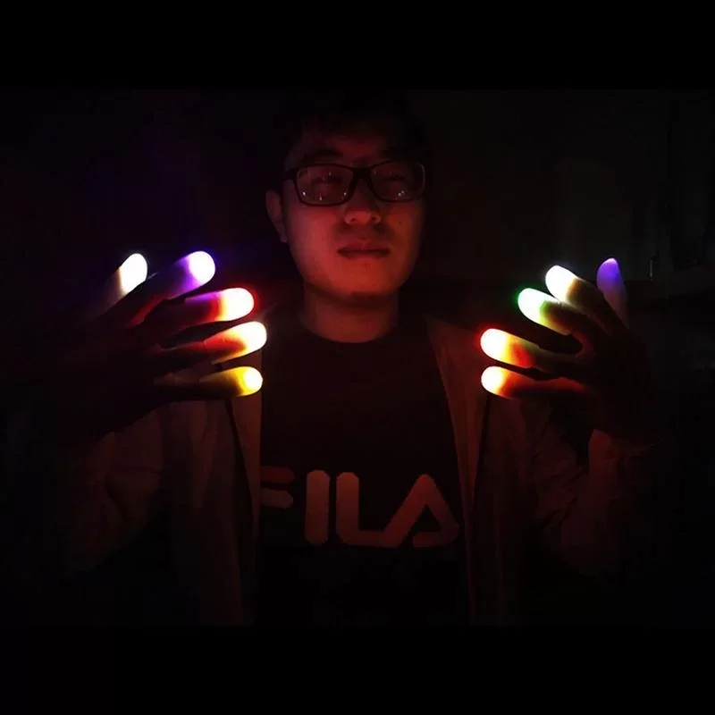 Led Işıklı Renkli Sihirli Parmak Şaka - Görsel 5