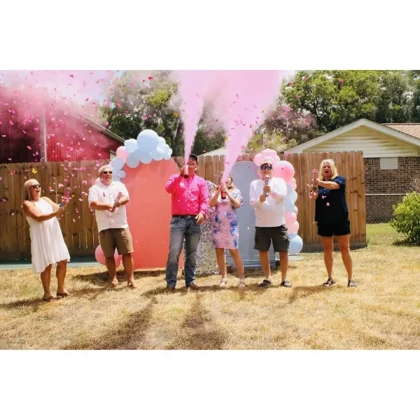 Cinsiyet Tüpü - Gender Reveal Partisi Tüpü Pembe Renk - Görsel 2