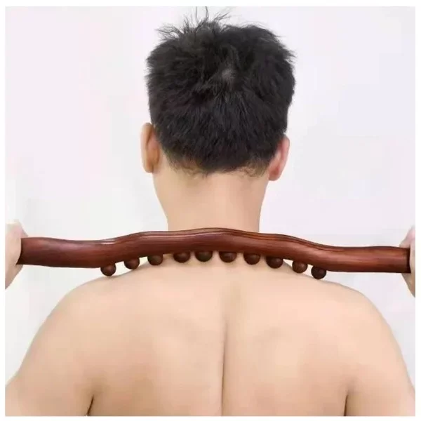 60 cm Doğal Ahşap Masaj Sopası - Görsel 2