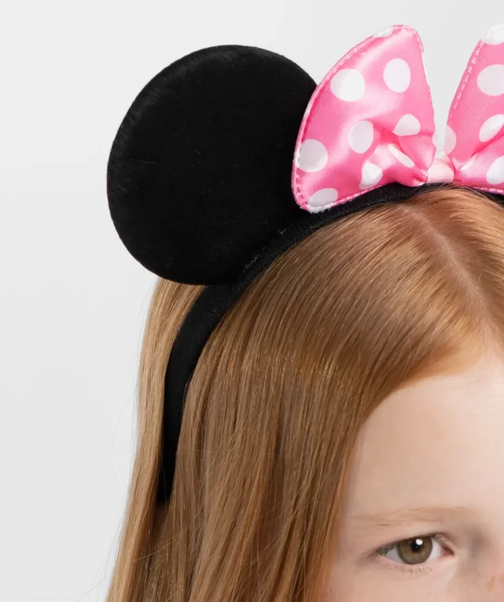 Pembe Fiyonklu Minnie Mouse Tacı - Görsel 2