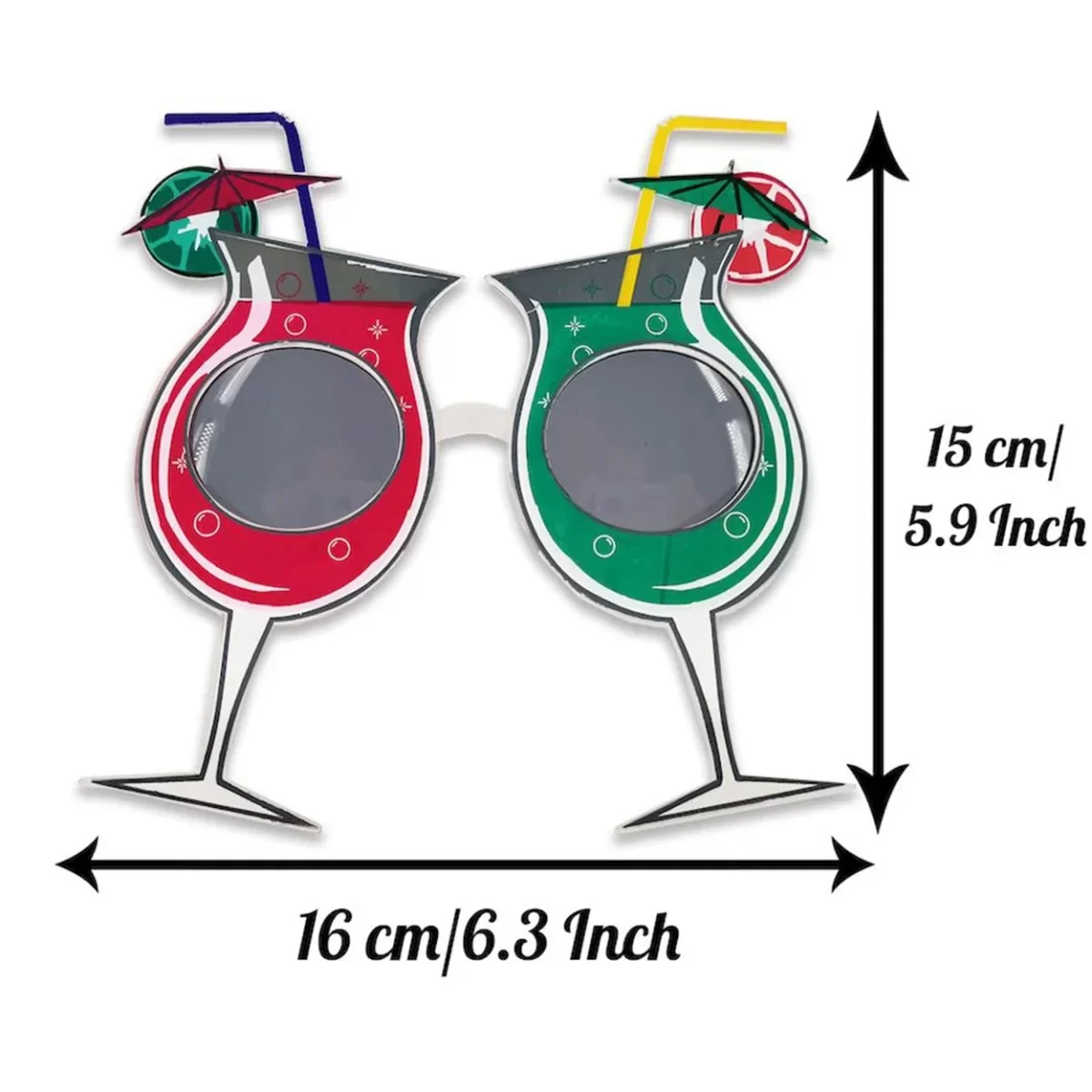Kokteyl Temalı Hawaii Yaz Partisi Gözlüğü - Görsel 5