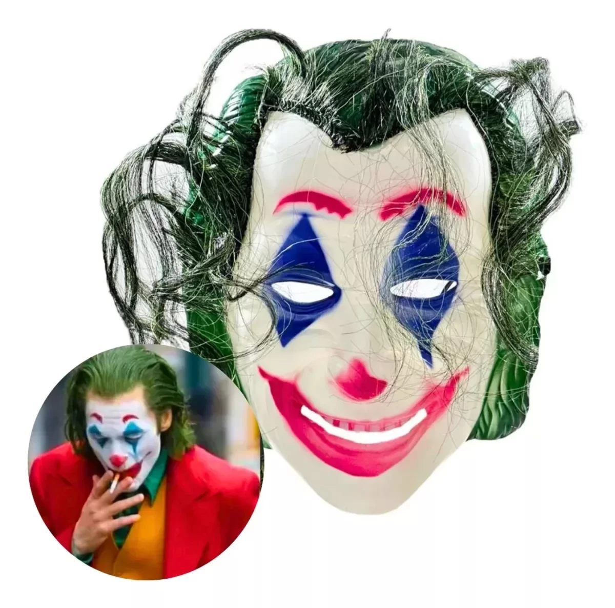 Joaquin Phoenix Joker Maskesi Yeşil Saçlı - Görsel 3