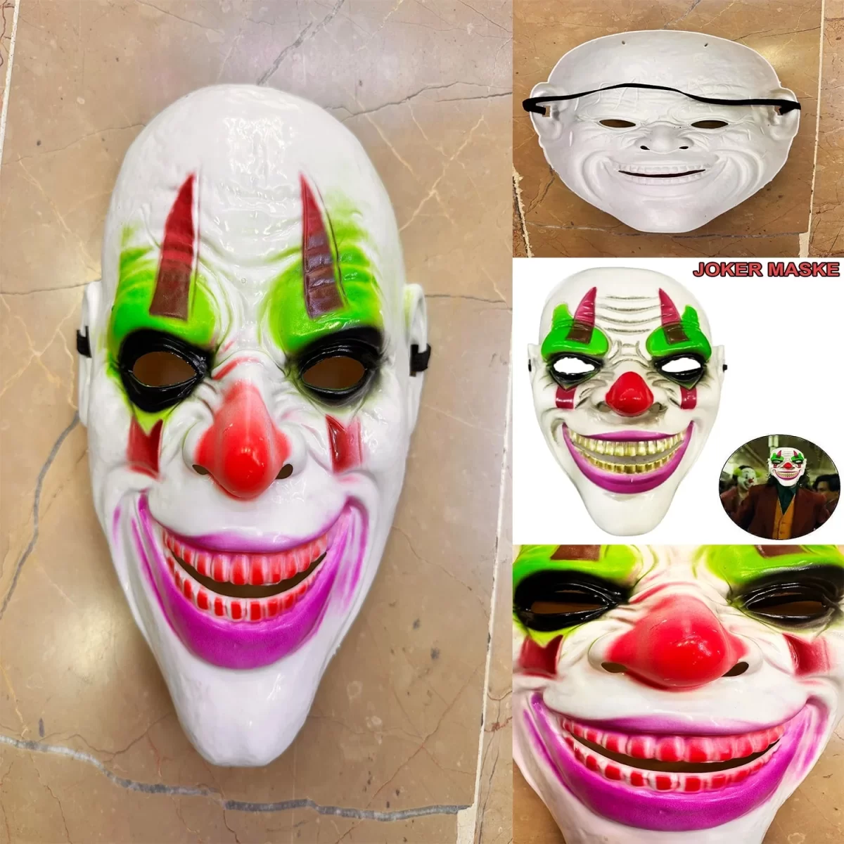 Psikopat Palyaço Temalı Joker Maskesi - Görsel 2