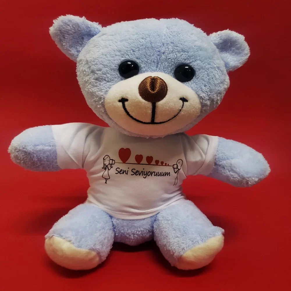 Seni Seviyorum Tişörtlü Peluş Ayıcık - Görsel 2