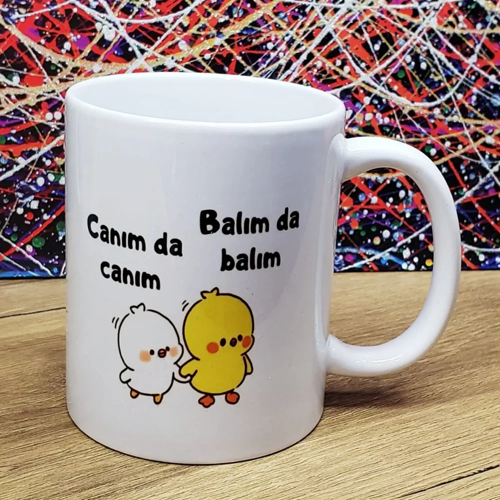 Canım Da Canım Balım Da Balım Tasarımlı Kupa Bardak - Görsel 2