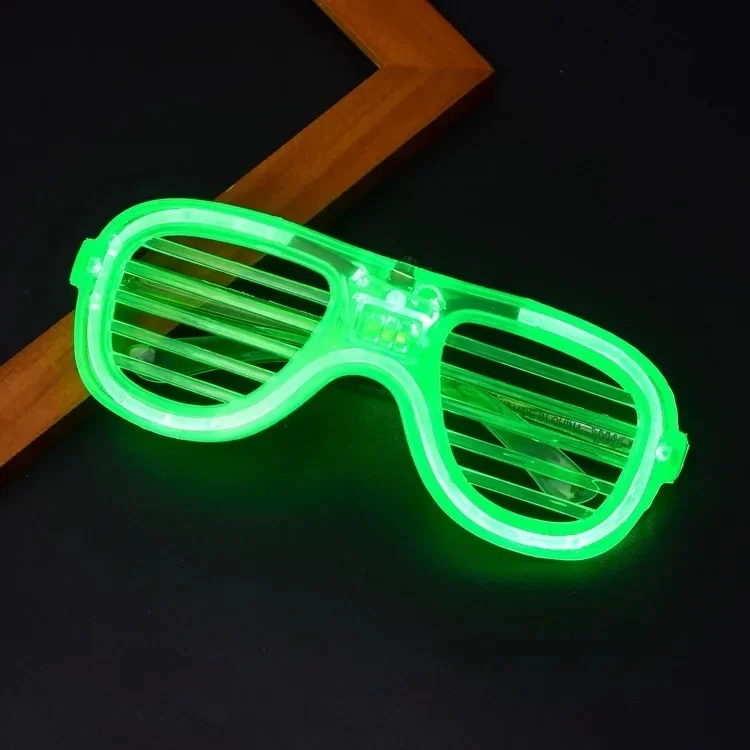 Yeşil LED Işıklı Parti Gözlüğü – Neon 3 Modlu - Görsel 4