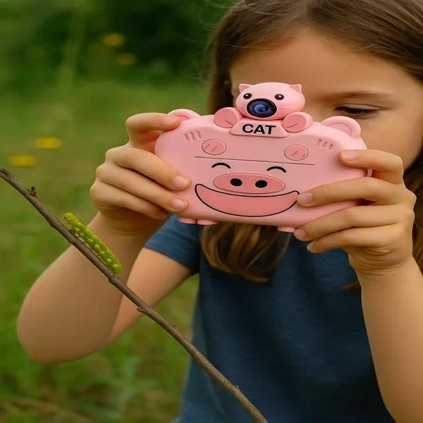 Kameralı Fotoğraf Yazıcısı Pembe Renk
