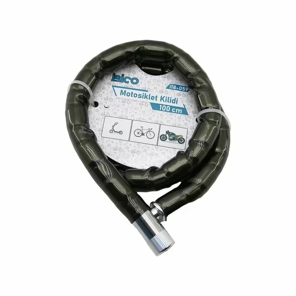 Motor Bisiklet Kilidi 22 mm x 100 cm - Görsel 2