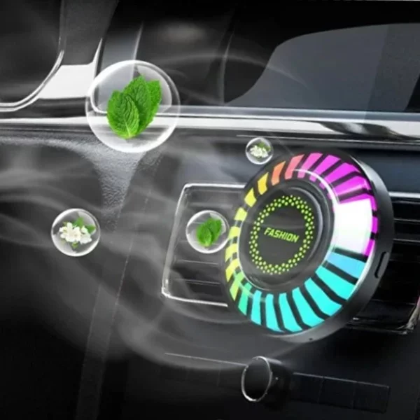 Araç İçi Koku Hazneli RGB Sese Duyarlı LED Işık - Görsel 2
