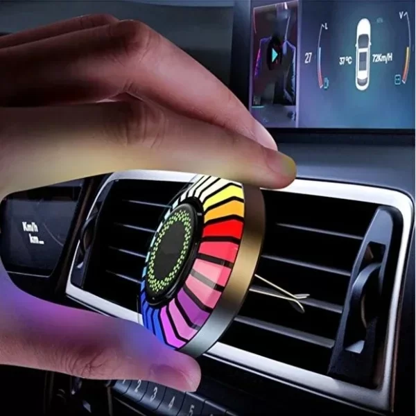 Araç İçi Koku Hazneli RGB Sese Duyarlı LED Işık - Görsel 5