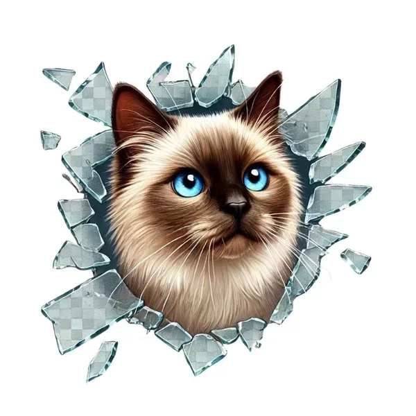 Fulcar Kedi Tasarımlı Araç Stickerı - Görsel 2