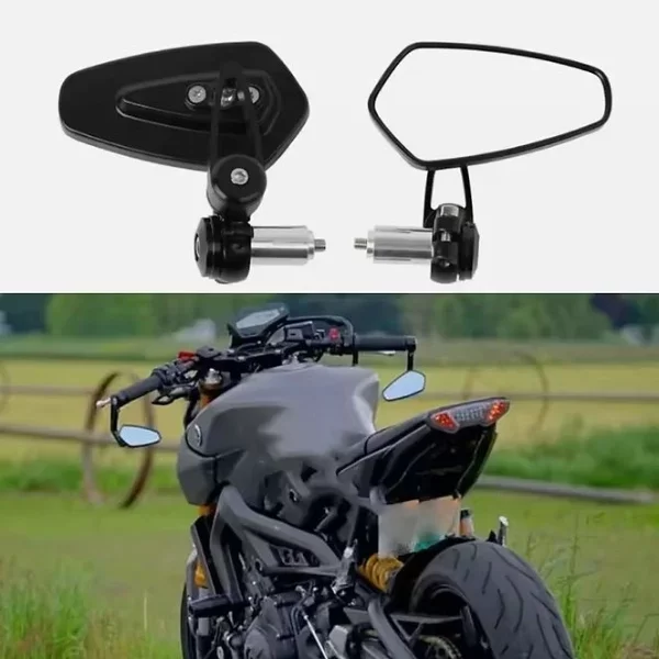 Motosiklet Gidon Aynası Siyah Tak Kullan