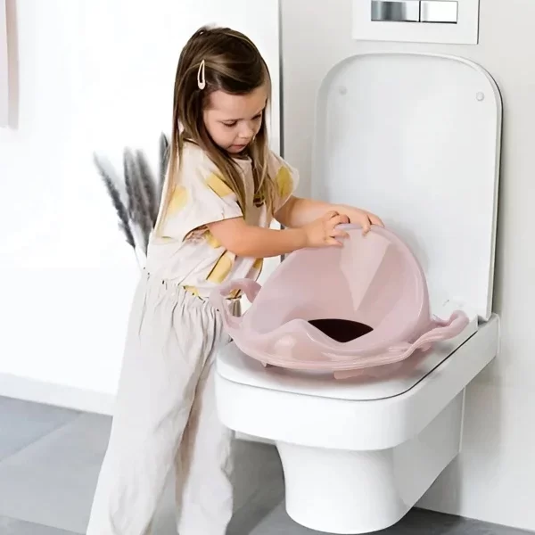 Pembe Kulplu Çocuk Klozet Adaptörü - Görsel 2