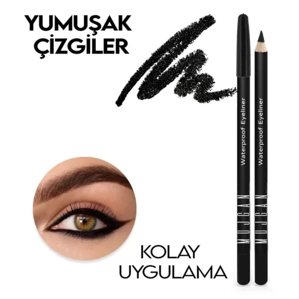 Siyah Waterproof Göz Kalemi - Görsel 5