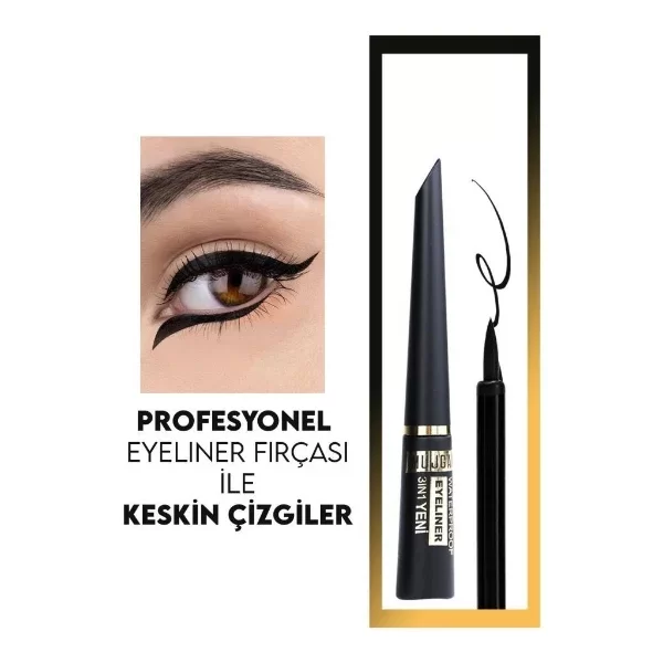 3'ü 1 Arada Göz Makyajı Seti - Eyeliner, Maskara, Kalem - Görsel 4