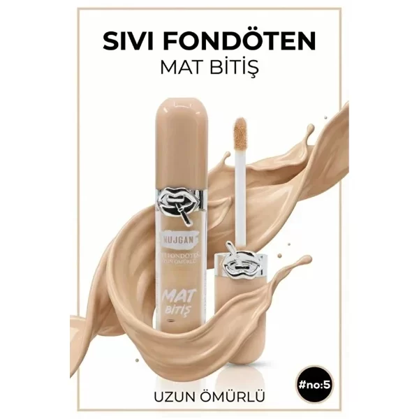 6'lı Mat Bitişli Fondöten Seti - Görsel 3