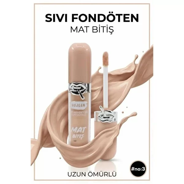 6'lı Mat Bitişli Fondöten Seti - Görsel 5