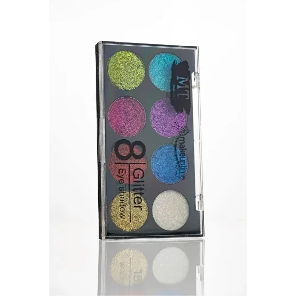 8 Renk Glitter Far Paleti - 2'li Set - Görsel 5