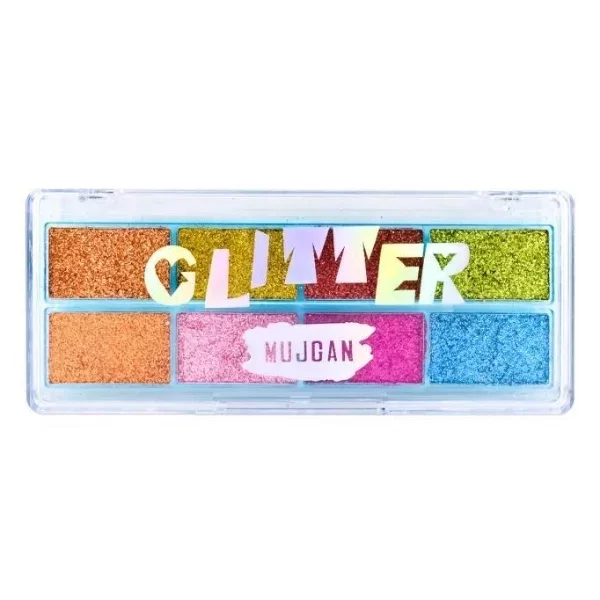 8 Renk Yaz Glitter Far Paleti - 2'li Set - Görsel 5