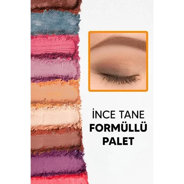 15 Renkli Sedefli Mat Far Paleti - 2'li Set - Görsel 3