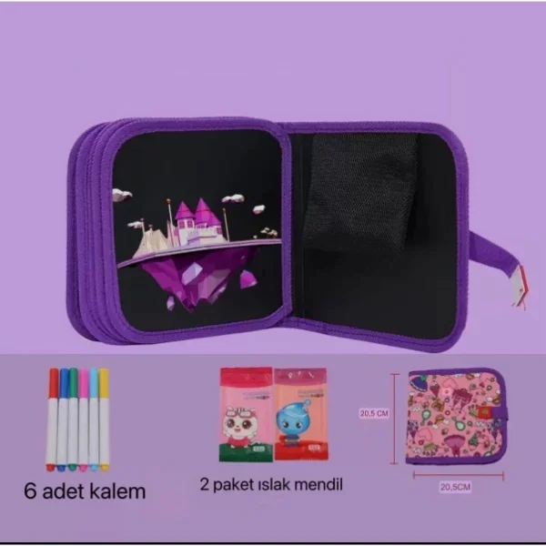 Temizlenebilir Renkli Çizim Defteri - Görsel 4