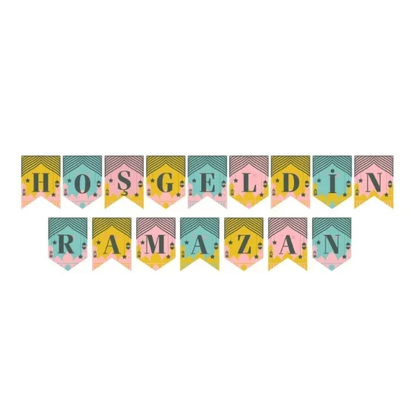 Ramazan Renkli Banner Süs - Hoşgeldin Ramazan - Görsel 2