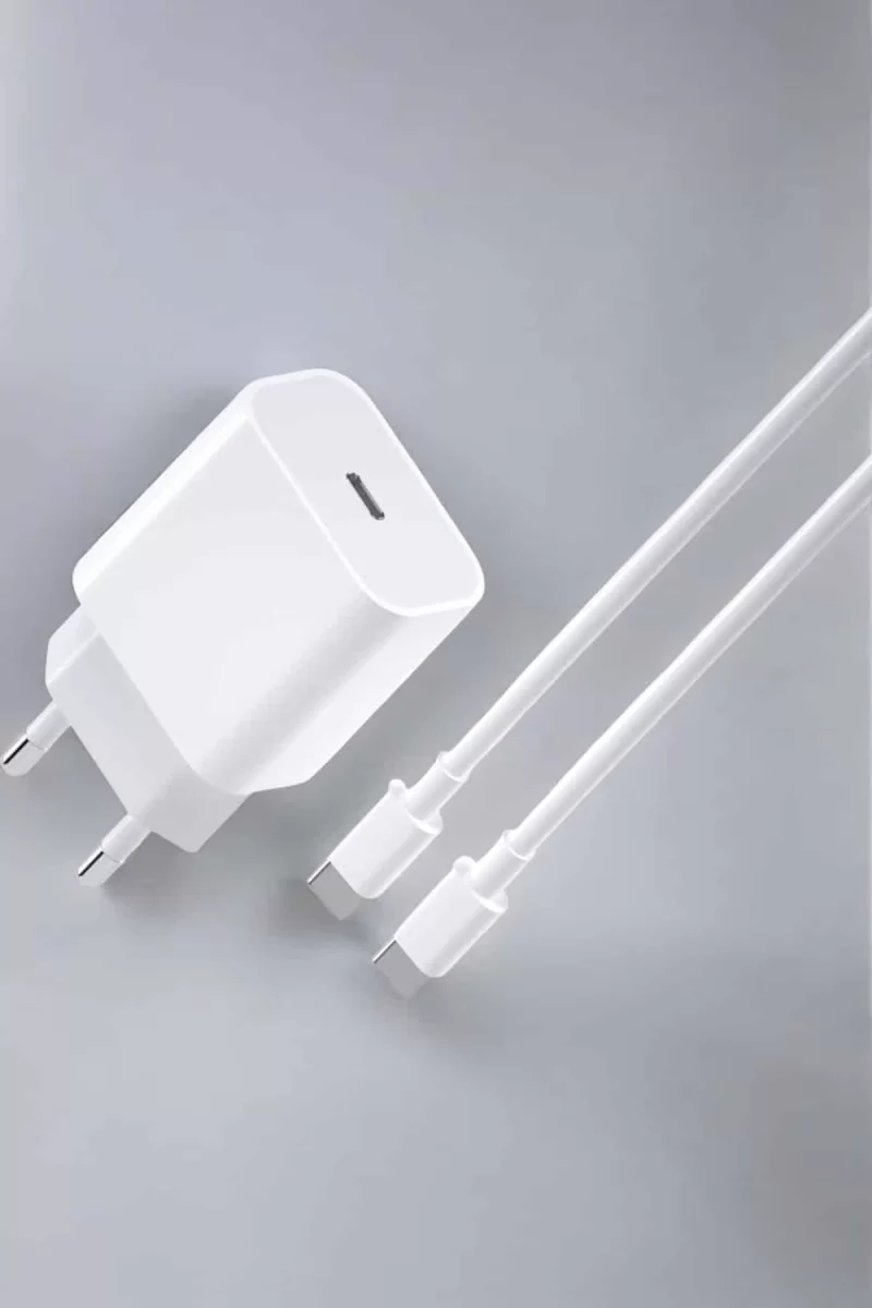 İOS Uyumlu Type-C Girişli Hızlı Şarj 15/15 Pro Max Adaptör ve Kablosu - Görsel 2