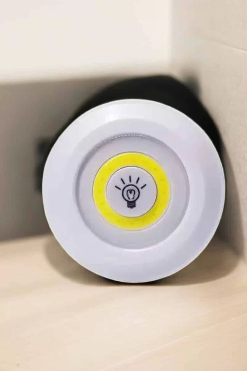 Spot Lamba Led Işık 3'lü Uzaktan Kumandalı Pilli Yapışkanlı Kablosuz - Görsel 3