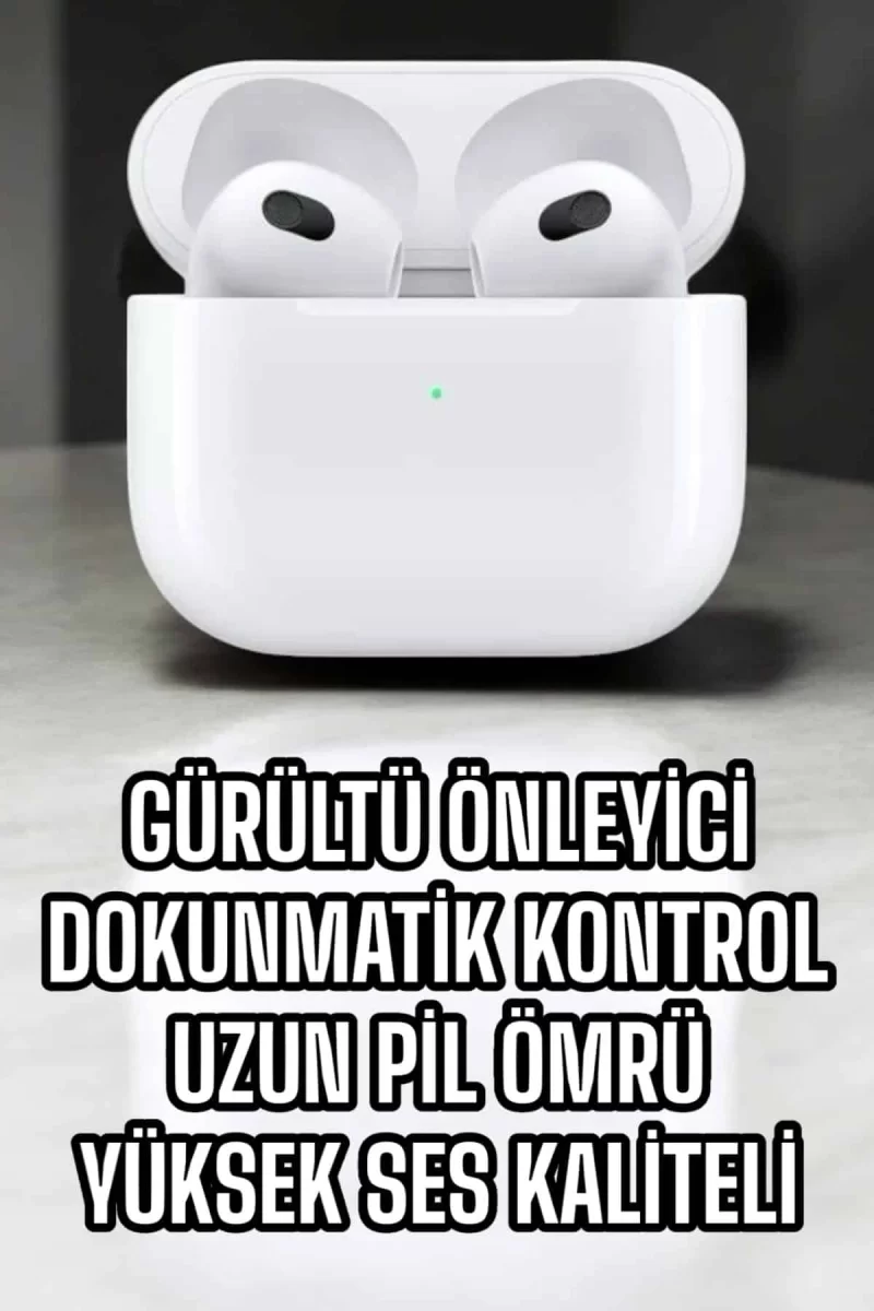 Bluetooth Kulaklık 3.Nesil Kablosuz Uzun Pil Ömrü Dokunmatik Kontrol - Görsel 4
