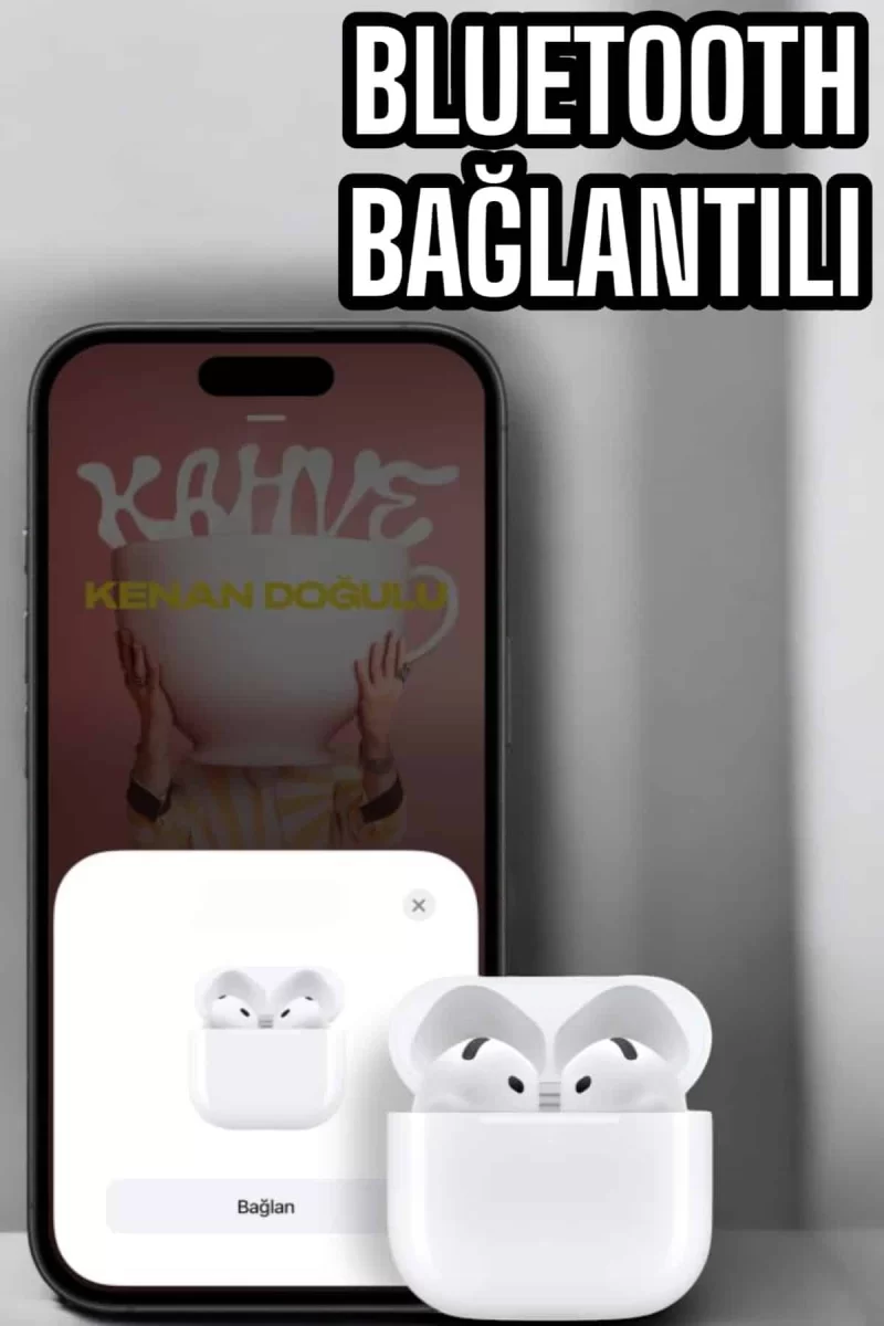Kaliteli Ucuz İOS ve Android Uyumlu TWS Bluetooth Kulaklık ANC Özelliği - Görsel 2
