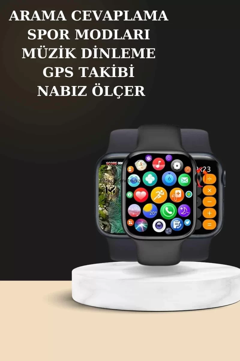 2025 Model Kablosuz Kulaklık ve Yeni Nesil Akıllı Saat Metal Kayış Plastik Kayış - Görsel 2
