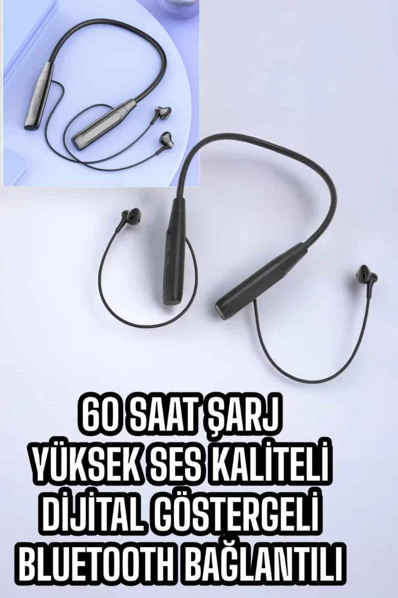 Yeni Nesil Bluetooth Kulaklık Kablolu Kulak İçi Dijital Göstergeli - Görsel 3