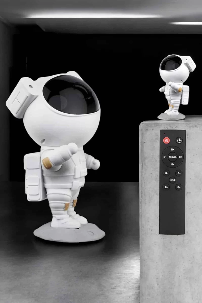 Çocuklara Özel Projeksiyon Astronot Lamba Speaker Sevimli - Görsel 3