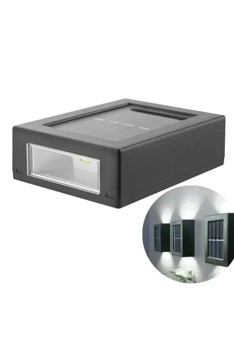 Solar Lamba Dekoratif Aplik Su Geçirmez Led Işıklı Duvar Lambası - Görsel 5