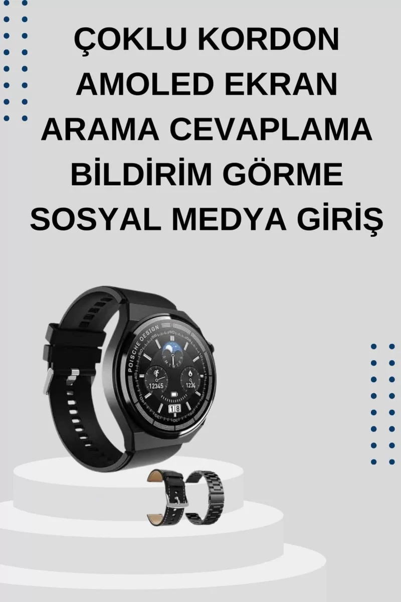 Yeni Nesil Sesli Görüşme Akıllı Saat ve Powerbank Çoklu Şarj Girişli Bluetooth Kulaklık Nabız Ölçer - Görsel 4