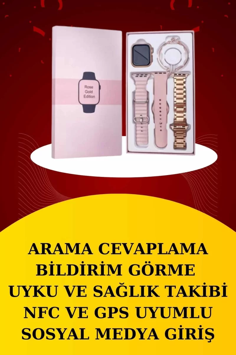 Wireless Şarjlı Akıllı Saat ve Dijital Göstergeli Kablosuz Bluetooth Kulaklık Nabız Ölçer - Görsel 3