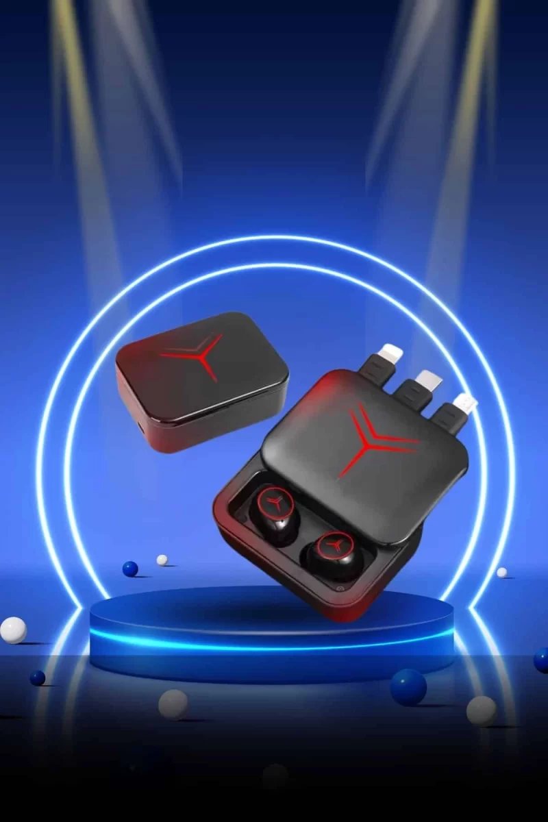 Powerbank Özellikli Bluetooth Kulaklık ve Nabız Ölçer Akıllı Saat Bileklik Hediyeli - Görsel 2