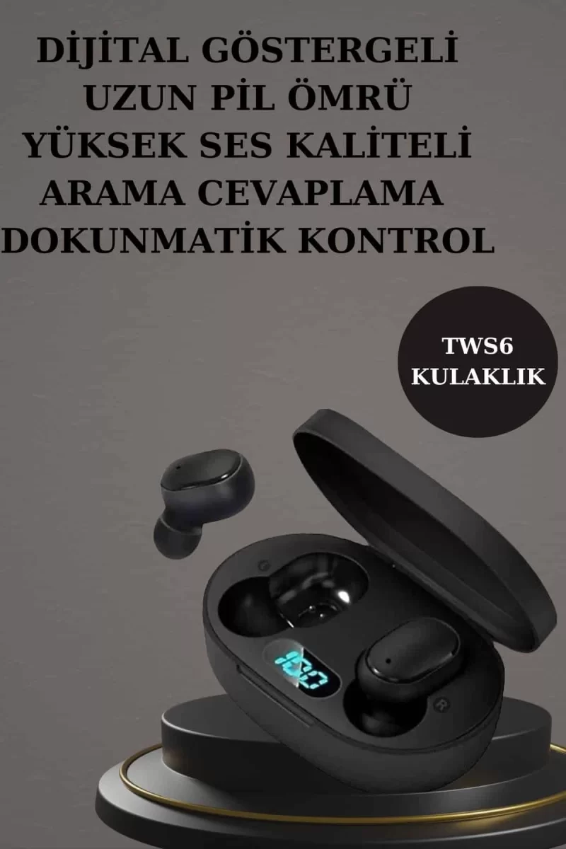 Nabız Ölçer Hediye Bileklikli Akıllı Saat ve Dijital Göstergeli Bluetooth Kulaklık Çoklu Şarj Girişi - Görsel 2