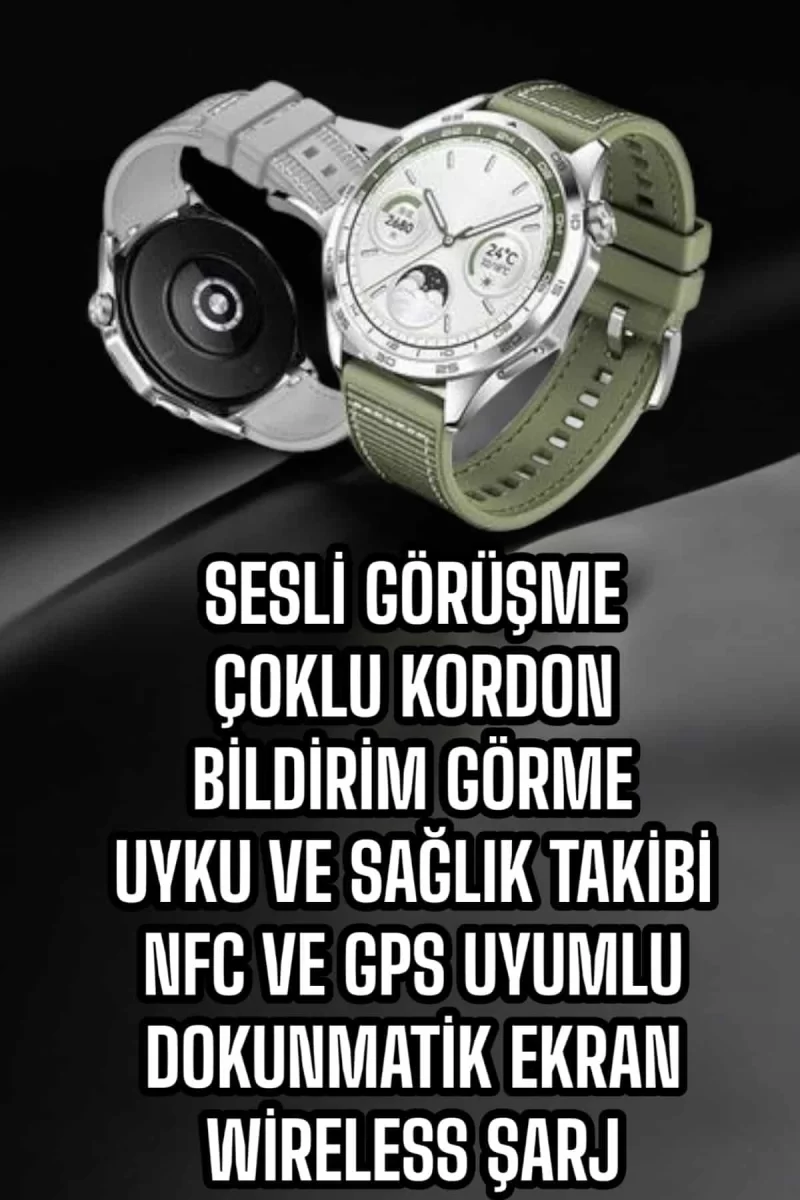 Akıllı Saat Sesli Görüşme Titreşimli Nabız Sensörlü Spor Modları - Görsel 3