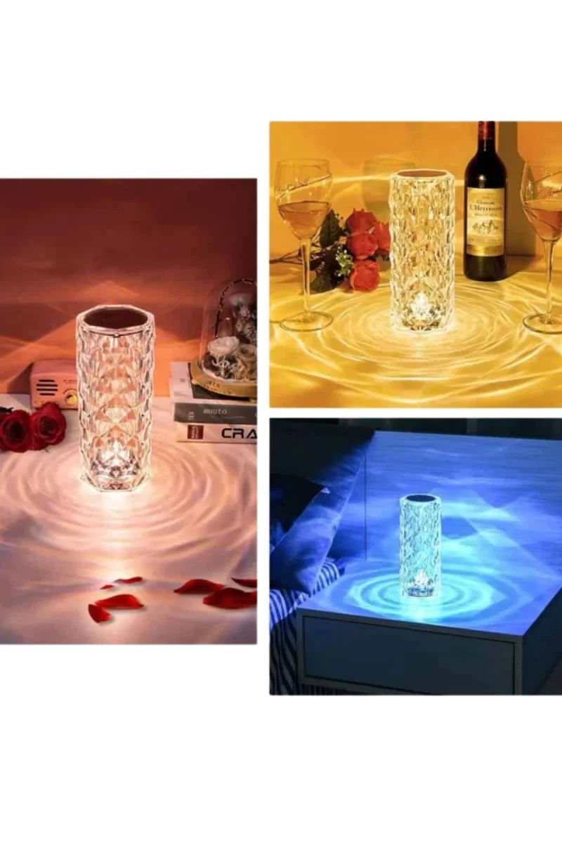 Sevgililer Günü İçin Hediye Kristal Lamba Sevgiliye Hediye USB Şarjlı Gece Lambası - Görsel 3