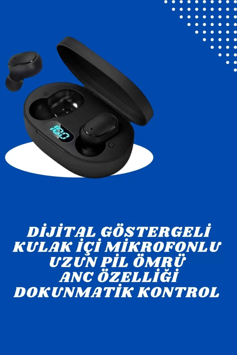 Çift Kulaklık Kampanyası Dokunmatik Kontrol Kulak İçi Yüksek Ses Kaliteli Mikrofonlu - Görsel 2