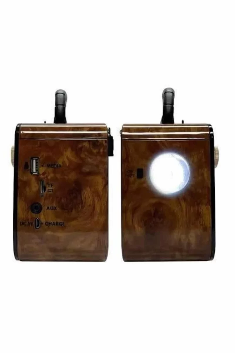 Nostaljik Radyo Bluetooth Bağlantılı Müzik Kutusu Ahşap - Görsel 4