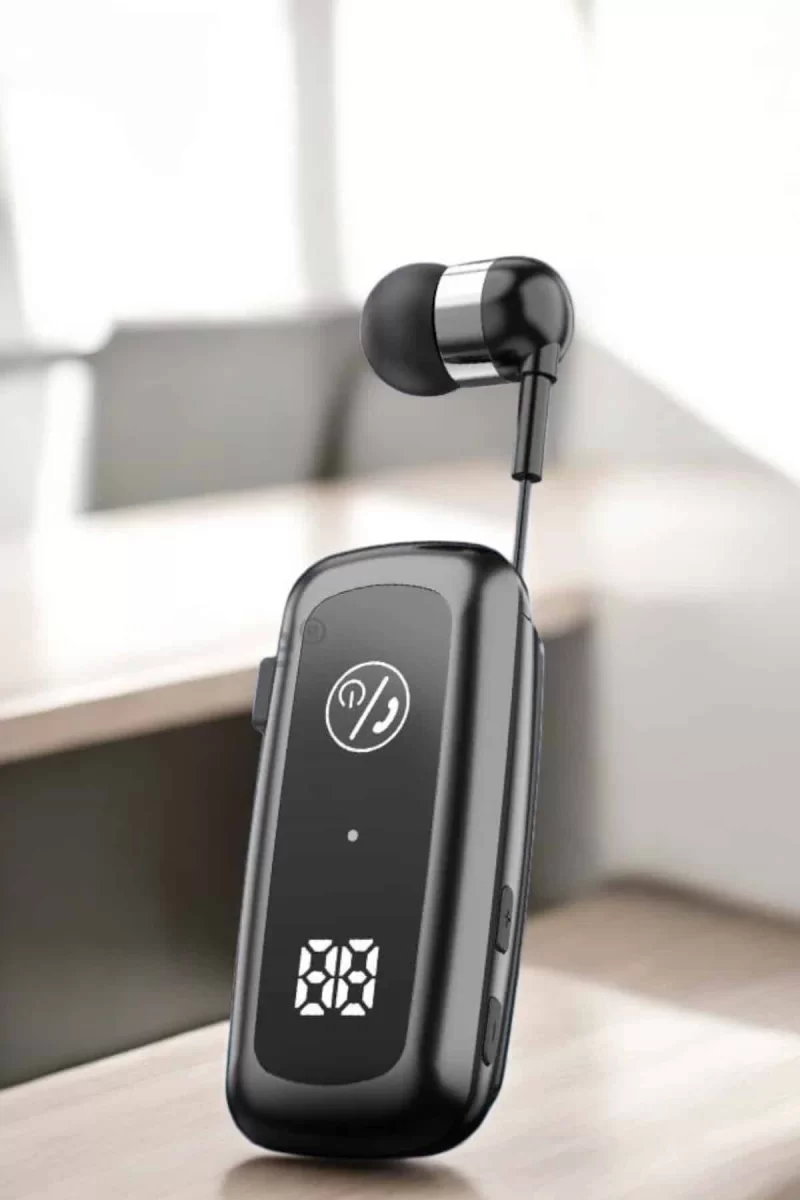 Kablolu Bluetooth Kulaklık Kulak İçi Stereo Mikrofonlu Dijital Göstergeli - Görsel 4