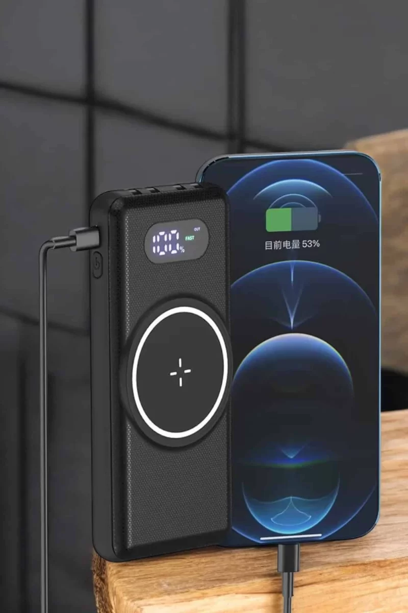Hızlı Şarj Dijital Göstergeli Powerbankli Çoklu Şarj Özelliği - Görsel 3
