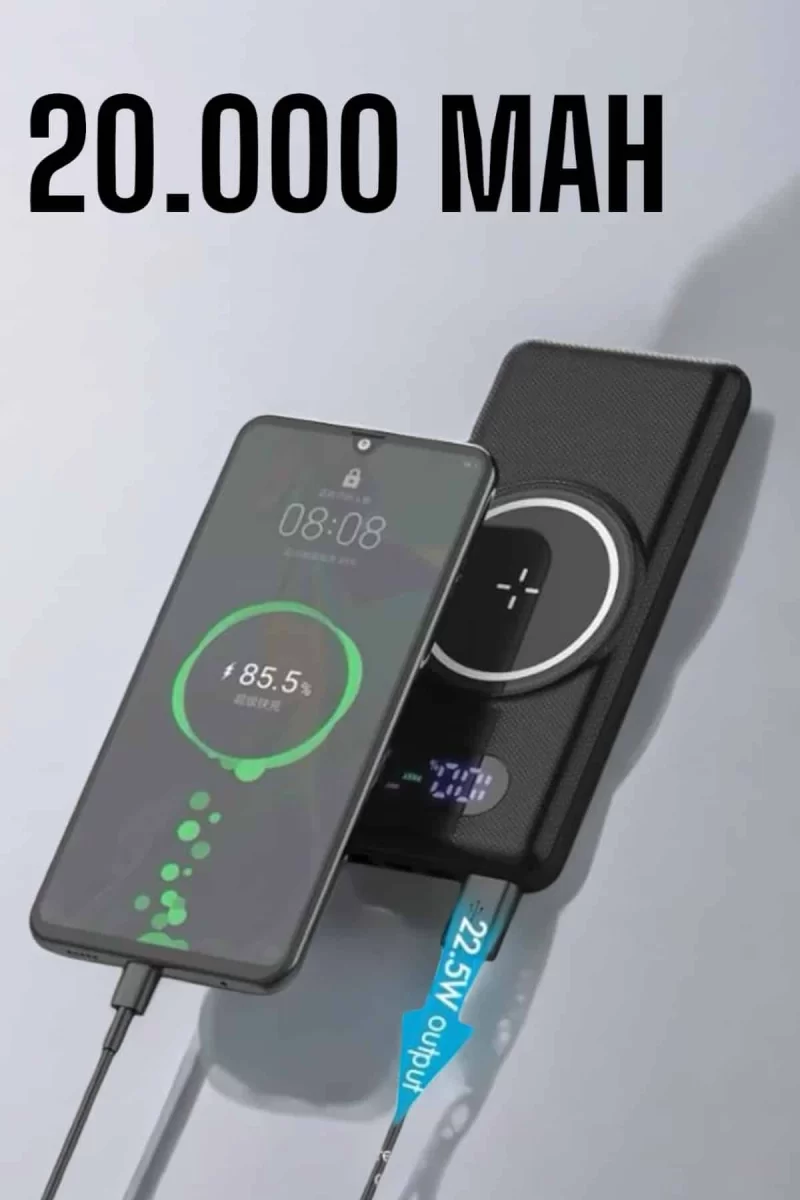 Powerbank Taşınabilir 10.000 Mah Hızlı Şarj Dijital Göstergeli - Görsel 4