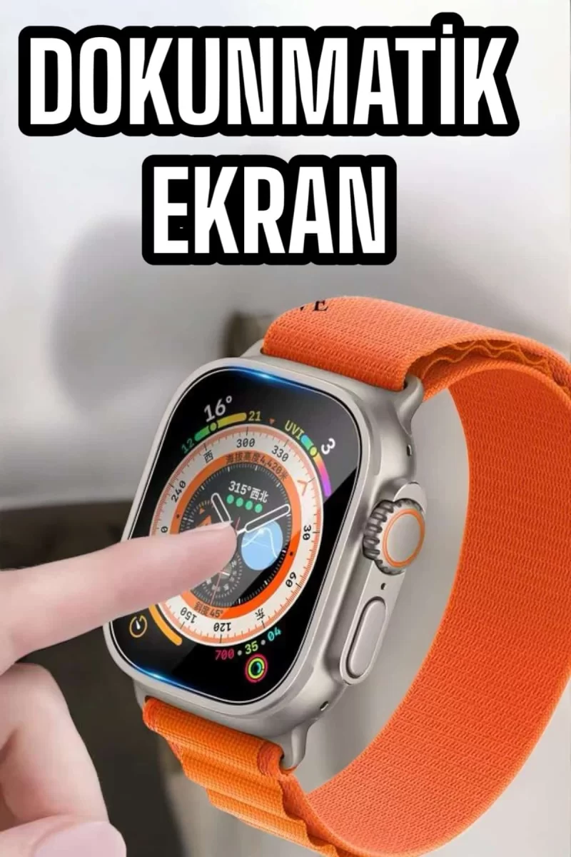 Akıllı Saat Uyku ve Spor Takibi Yeni Nesil Bluetooth Bağlantılı Amoled Ekran - Görsel 2